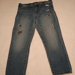 Aeropostale Ripped Blue Women's Jeggings